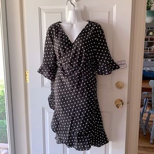 Adorlis XL polka dot black and white cross dress